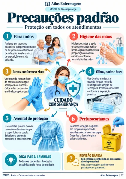 Página real: Precauções padrão